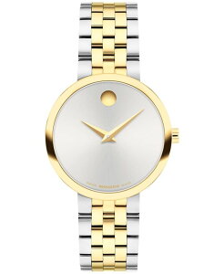 ���o�h ���f�B�[�X �A�N�Z�T���[ �r���v T�V���c Movado Women's Museum Classic Swiss Quartz Stainless-Steel Light Yellow PVD Watch 29.5mm Two-Tone �C�G���[