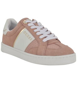 QX fB[X V[Y Xj[J[ [X GUESS Women's Jrone Lace-Up Low Profile Court Sneakers Dusty Pink sN