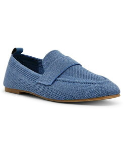 ANC fB[X V[Y pvX jbg [t@[ Anne Klein Women's Tye Knit Slip On Loafers Blue u[