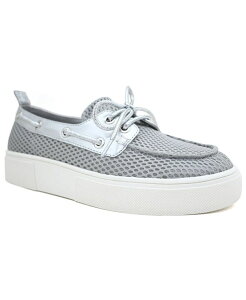 �P�l�X�R�[�� ���f�B�[�X �V���[�Y �p���v�X Kenneth Cole Reaction Women's Zelda Almond Toe Boat Shoes Silver Mesh �V���o�[