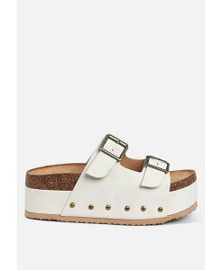�����h�����O ���f�B�[�X �V���[�Y �p���v�X ���U�[ �t�F�C�N���U�[ London Rag Impala Studded Faux Leather Slip Ons Off white �I�t�z���C�g