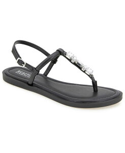 �P�l�X�R�[�� ���f�B�[�X �V���[�Y �T���_�� Kenneth Cole Reaction Women's Sera Almond Toe Flat Sandals Black �u���b�N