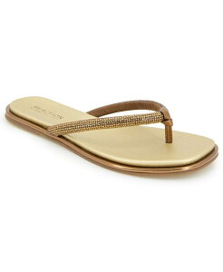 PlXR[ fB[X V[Y T_ Kenneth Cole Reaction Women's Wynwood Crystal Strap Flat Sandals Bronze