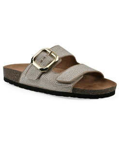 �z���C�g�}�E���e�� ���f�B�[�X �V���[�Y �T���_�� White Mountain Women's Granitas Round Toe Flat Sandals Sandal Wood Suede