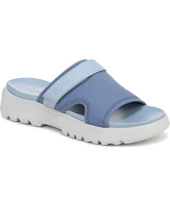 ���C�J ���f�B�[�X �V���[�Y �T���_�� Ryka Women's Brilliant Sport Slide Sandals Manor Blue Mesh Fabric �u���[