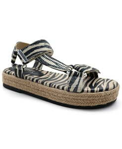 �P�l�X�R�[�� ���f�B�[�X �V���[�Y �T���_�� Kenneth Cole Reaction Women's Coast Wedge Sandals Black/Natural Zebra �u���b�N