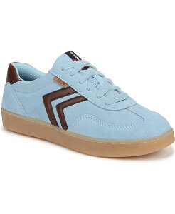 hN^[EV[ fB[X V[Y Xj[J[ [X Dr. Scholl's Women's Rebel Sport Low Profile Lace Up Sneakers Blue/Brown Suede/Leather u[