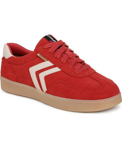 hN^[EV[ fB[X V[Y Xj[J[ [X Dr. Scholl's Women's Rebel Sport Low Profile Lace Up Sneakers Red/White Suede/Leather zCg