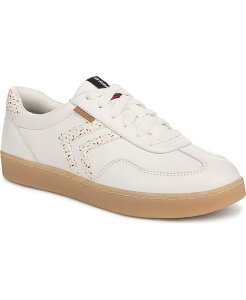 hN^[EV[ fB[X V[Y Xj[J[ [X Dr. Scholl's Women's Rebel Sport Low Profile Lace Up Sneakers White Leather zCg