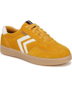 hN^[EV[ fB[X V[Y Xj[J[ [X Dr. Scholl's Women's Rebel Sport Low Profile Lace Up Sneakers Yellow/White Suede/Leather zCg
