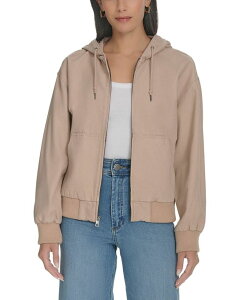 [oCX fB[X AE^[ WPbgEu] WPbg Levi's Women's Relaxed Hooded Bomber Jacket Light Pink sN