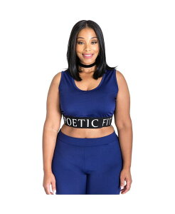 �|�G�e�B�b�N �W���X�e�B�X ���f�B�[�X �g�b�v�X �V���c �v���X�T�C�Y ���b�V�� Poetic Justice Plus Size Mesh V-Back Sports Tank Top Navy �l�C�r�[