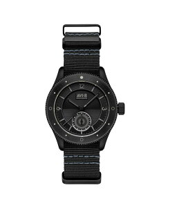 �A���B�G�C�g �����Y �A�N�Z�T���[ �r���v �i�C���� AVI-8 Men's Flyboy Airmaster Sector Meca-Quartz Black Nylon Strap Watch 40mm Black �u���b�N