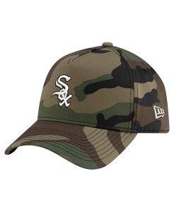 �j���[�G�� �����Y �A�N�Z�T���[ �X�q New Era Men's Camo Chicago White Sox Woodland Team Pop 9FORTY A-Frame Adjustable Hat Camo �z���C�g