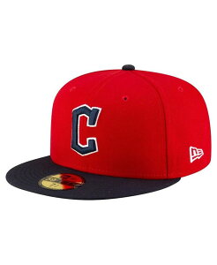�j���[�G�� �����Y �A�N�Z�T���[ �X�q New Era Men's Red/Black Cleveland Guardians Authentic Collection On Field 59FIFTY Fitted Hat Red Black �u���b�N