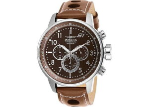 CrN^ Y ANZT[ rv Invicta Men's 25726 S1 Rally Quartz Chronograph Brown Dial Watch Silver Vo[