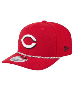 j[G Y ANZT[ Xq New Era Men's Red Cincinnati Reds Multi-Rope 9Seventy Stretch-Snap Hat Red bh