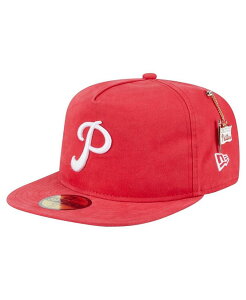 �j���[�G�� �����Y �A�N�Z�T���[ �X�q New Era Men's Red Philadelphia Phillies Championship Side Flag A-Frame 59Fifty Fitted Hat Red ���b�h