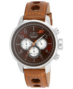 CrN^ Y ANZT[ rv Invicta Men's 16015 S1 Rally Quartz Multifunction Brown Dial Watch Silver Vo[