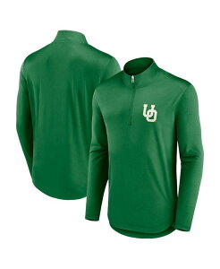 �t�@�i�e�B�N�X �����Y �g�b�v�X �V���c ���b�N�l�b�N Fanatics Men's Green Oregon Ducks Quarterback Mock Neck Quarter-Zip Top Green �O���[��