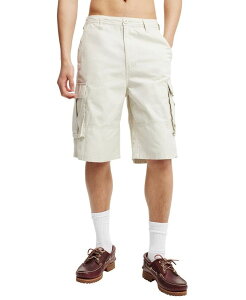 �R�b�g���I�� �����Y �{�g���X �n�[�t�p���c�E�V���[�c �V���[�g�p���c COTTON ON Men's Baggy Cargo Shorts Stone twill �X�g�[��