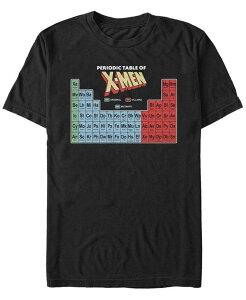�t�B�t�X�T�� �����Y �g�b�v�X T�V���c Fifth Sun Men's Periodic Table of X-Men Elements Colorful Short Sleeve T- shirt Black �u���b�N