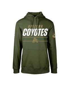 ���x���E�F�A �����Y �A�E�^�[ �p�[�J�[�E�X�E�F�b�g �t���[�X �p�[�J�[ LevelWear Men's Olive Arizona Coyotes Delta Podium Fleece Pullover Hoodie Olive �I���[�u