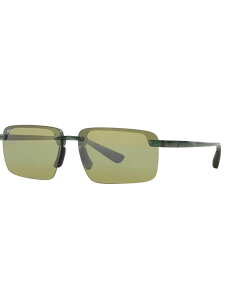 yz }ECW fB[X TOXEACEFA ANZT[ Unisex Laulima Polarized Sunglasses MJ000749 Green Shiny