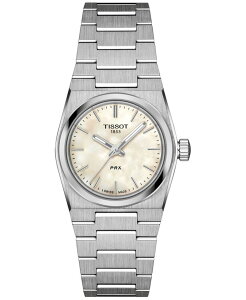 eB\bg fB[X ANZT[ rv TVc Tissot Women's Swiss PRX Stainless Steel Bracelet Watch 25mm White Mother Of Pearl zCg