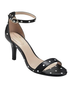 oh[m fB[X V[Y T_ Bandolino Women's Madia Two Piece Dress Sandals Black/White Polka Dot zCg