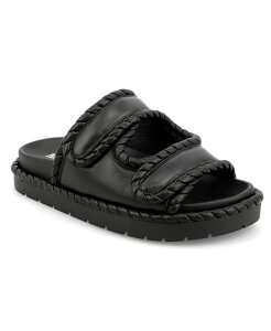 ~A fB[X V[Y T_ MIA Women's Gemi Double Strap Slip-On Sandals Black ubN