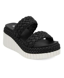 ~A fB[X V[Y T_ MIA Women's Yoshi Slip-On Wedge Sandals Black ubN