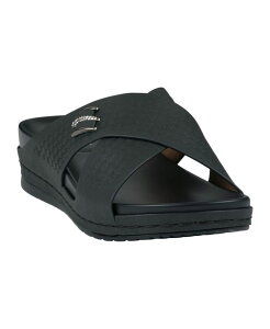 【送料無料】 ジーシーシューズ レディース サンダル シューズ Women's Carter Slip-On Wedge Sandals Black
