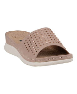 W[V[V[Y fB[X V[Y T_ GC Shoes Women's Julie Embellished Comfort Flat Sandals Blush ubV