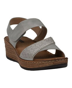 �W�[�V�[�V���[�Y ���f�B�[�X �V���[�Y �T���_�� GC Shoes Women's Lux Embellished Wedge Sandals Gray �O���[