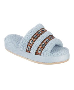 �A�C�\�g�i�[ ���f�B�[�X �V���[�Y �T���_�� Isotoner Signature Women's Berber Slide Slippers Blue Fog �u���[