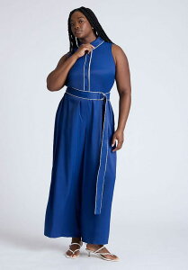 yz GNC fB[X WvX[c gbvX Plus Size Tennis Jumpsuit Estate blue