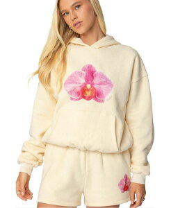 �A�f�B�N�e�b�h ���f�B�[�X �A�E�^�[ �p�[�J�[�E�X�E�F�b�g �p�[�J�[ Edikted Women's Orchid Babe Hoodie Yellow �C�G���[