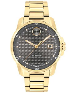 oh Y ANZT[ rv TVc Movado Men's Bold Verso Swiss Automatic Ionic Plated Light Gold Steel Watch 41mm Gold-Tone S[h