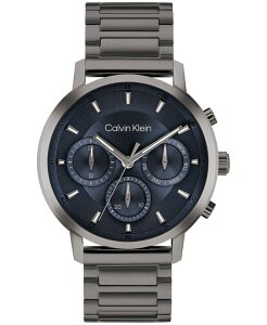 �J���o���N���C�� �����Y �A�N�Z�T���[ �r���v T�V���c Calvin Klein Men's Gauge Ionic Plated Gray Steel Bracelet Watch 41mm Gray �O���[