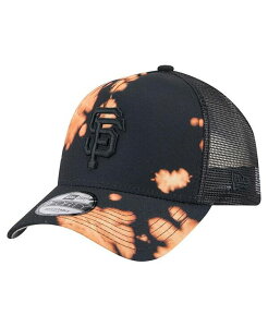 �j���[�G�� �����Y �A�N�Z�T���[ �X�q New Era Men's Black San Francisco Giants Bleached A-Frame 9FORTY Adjustable Hat Black �u���b�N