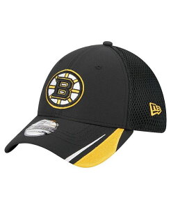 �j���[�G�� �����Y �A�N�Z�T���[ �X�q New Era Men's Black Boston Bruins Linear Featherweight 39THIRTY Flex Hat Black �u���b�N