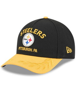 yz j[G Y Xq ANZT[ Men's Black/Yellow Pittsburgh Steelers 2025 NFL Draft 9FORTY A-Frame M-Crown Adjustable Hat Black Yellow