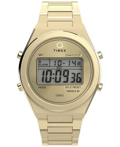 ^CbNX Y ANZT[ rv TVc Timex Men's Quartz Digital Gold-Tone Stainless Steel Watch 39mm Gold S[h