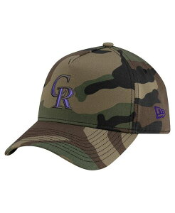 �j���[�G�� �����Y �A�N�Z�T���[ �X�q New Era Men's Camo Colorado Rockies Woodland Team Pop 9FORTY A-Frame Adjustable Hat Camo