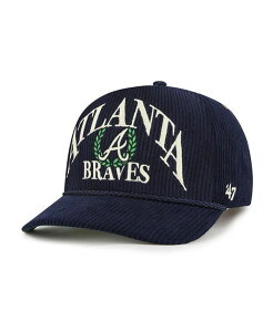 47 uh Y ANZT[ Xq '47 Brand Men's Navy Atlanta Braves Pitchout Rope Hitch Adjustable Hat Navy lCr[