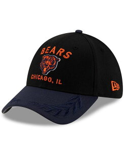 j[G Y ANZT[ Xq Black Navy New Era Men's Black/Navy Chicago Bears 2025 NFL Draft 39THIRTY Flex Hat