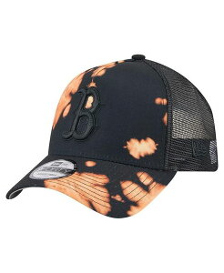 �j���[�G�� �����Y �A�N�Z�T���[ �X�q New Era Men's Black Boston Red Sox Bleached A-Frame 9FORTY Adjustable Hat Black �u���b�N