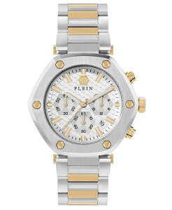 tBbvvC Y ANZT[ rv TVc Philipp Plein Men's The Hexagon Chronograph Two-Tone Stainless Steel Bracelet Watch 42mm Two Tone