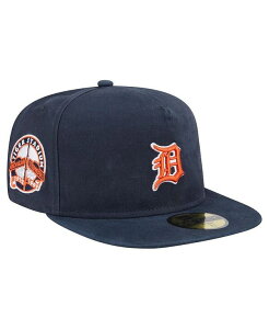 �j���[�G�� �����Y �A�N�Z�T���[ �X�q New Era Men's Black Detroit Tigers Championship Side Flag A-Frame 59FIFTY Fitted Hat Black �u���b�N